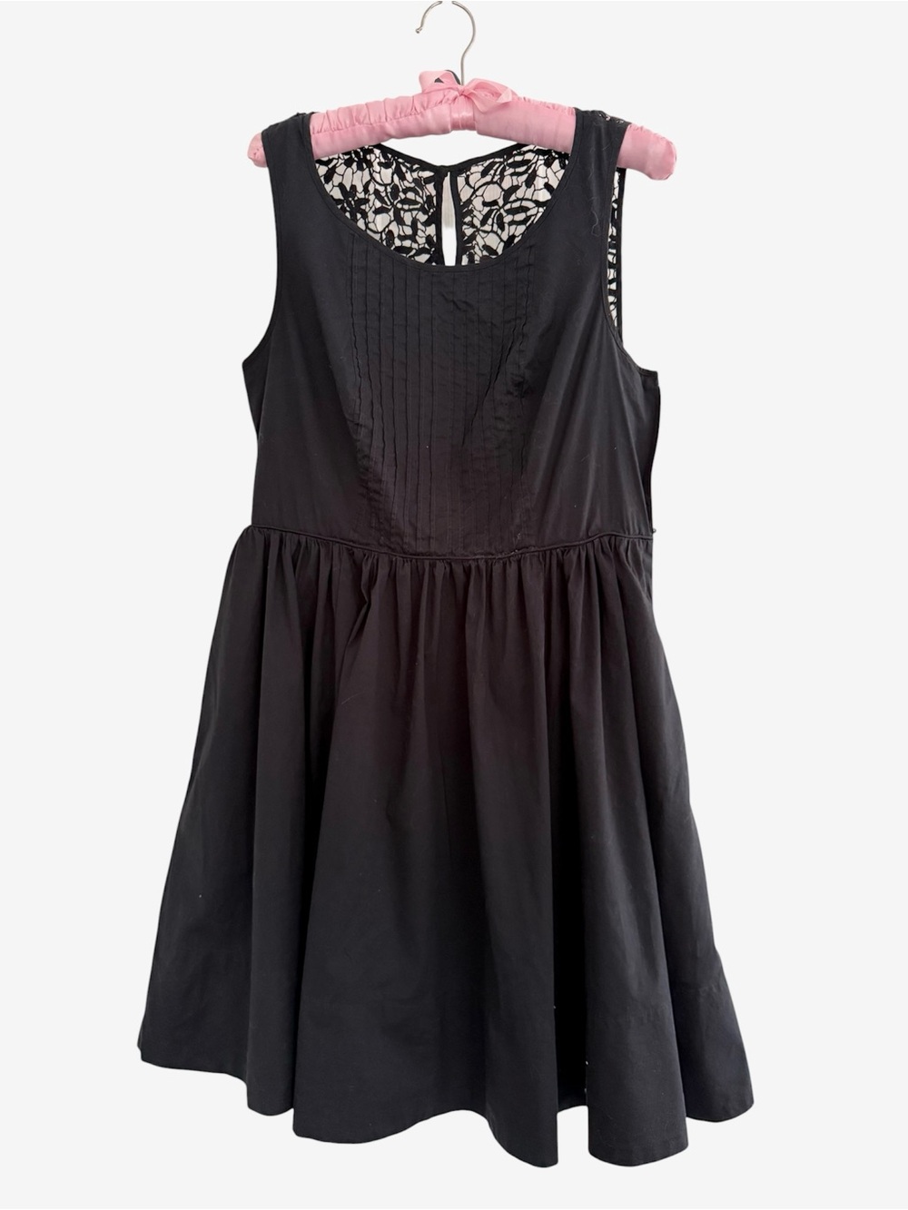 Anthropologie Moulunette Soeurs Black Sleeveless Dress with Lace Back